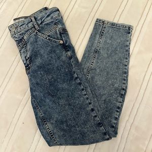 Free people acid wash denim